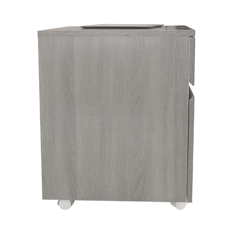 Techni Mobili 2 Drawer Mobile Vertical File Cabinet in Gray