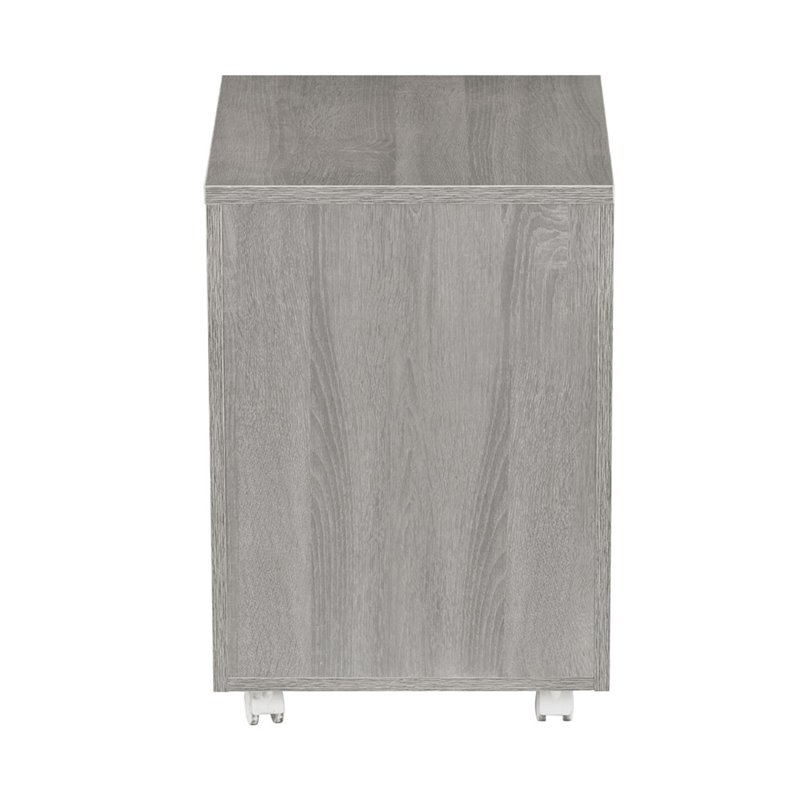 Techni Mobili 2 Drawer Mobile Vertical File Cabinet in Gray
