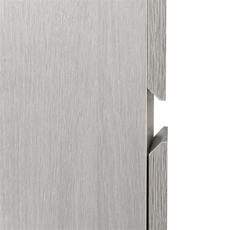 Techni Mobili 2 Drawer Mobile Vertical File Cabinet in Gray