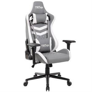 techni sport ergonomic faux leather adjustable racing game chair b
