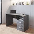 Techni Mobili Classic Writing Desk in Gray