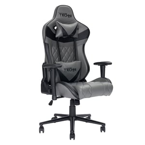 Techni Sport Polyurethane and Steel Frame XL-Ergonomic Gaming Chair in Gray