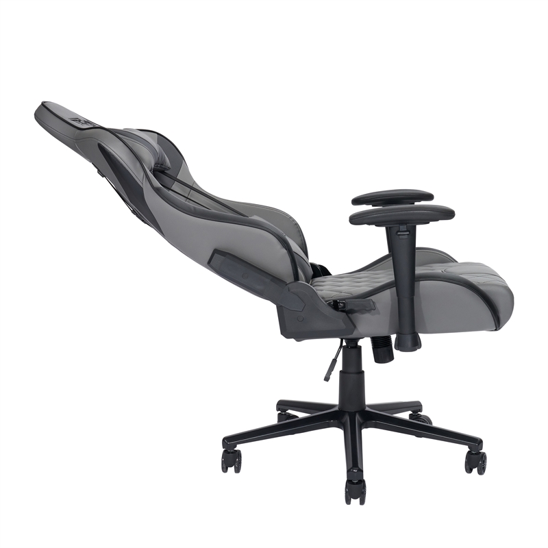 Techni Sport Polyurethane and Steel Frame XL-Ergonomic Gaming Chair in Gray