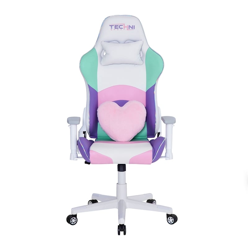 Techni Sport Polyurethane Fabric TS-42 Office-PC Gaming Chair in Kawaii