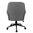 Techni Mobili Modern Fabric Upholstered Tufted Office Chair with Arms in Gray