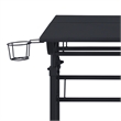 Techni Mobili Engineered Wood Adjustable Desktop/Shelves Writing Desk - Black
