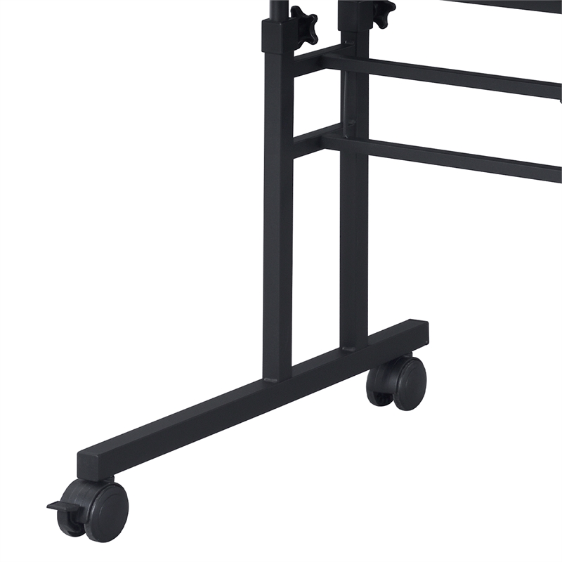 Techni Mobili Engineered Wood Adjustable Desktop/Shelves Writing Desk - White