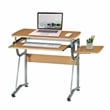 TECHNI MOBILI Cassandra Wood Comptuer Desk in Cherry