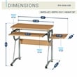 TECHNI MOBILI Cassandra Wood Comptuer Desk in Cherry