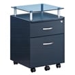 Techni Mobili Seguro 2 Drawer Wood Mobile Filing Cabinet in Graphite