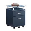 Techni Mobili Seguro 2 Drawer Wood Mobile Filing Cabinet in Graphite