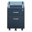 Techni Mobili Seguro 2 Drawer Wood Mobile Filing Cabinet in Graphite