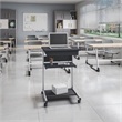 TECHNI MOBILI Modus Metal Computer Student Laptop Desk in Graphite