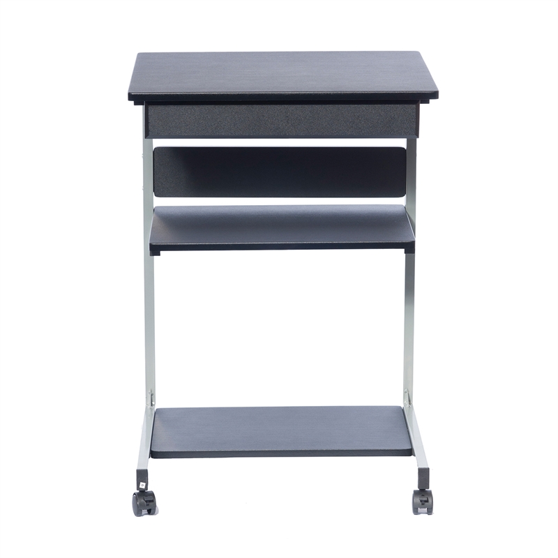 TECHNI MOBILI Modus Metal Computer Student Laptop Desk in Graphite