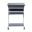 TECHNI MOBILI Modus Metal Computer Student Laptop Desk in Graphite