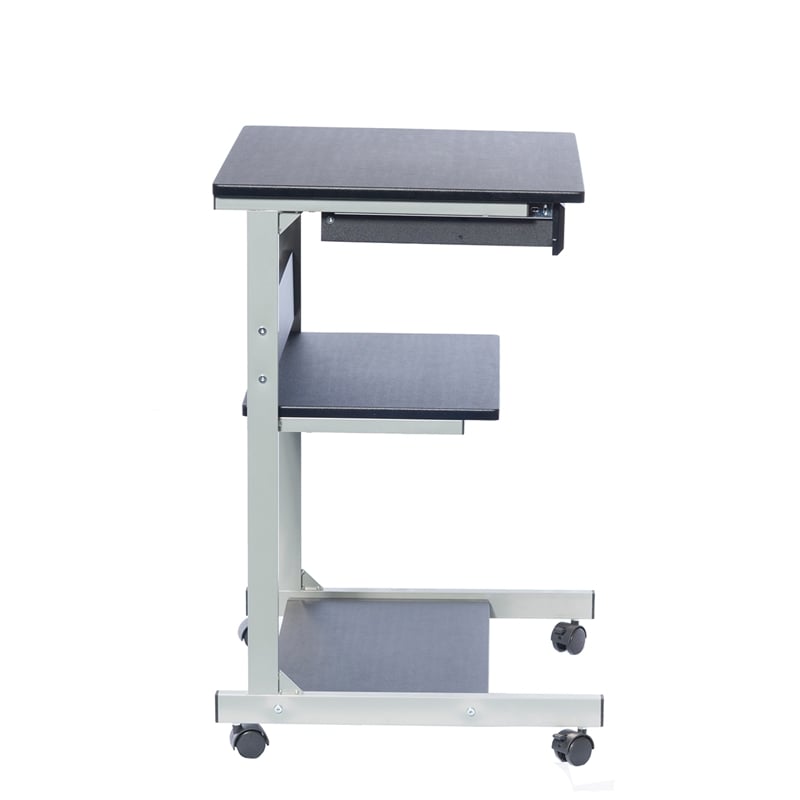 TECHNI MOBILI Modus Metal Computer Student Laptop Desk in Graphite