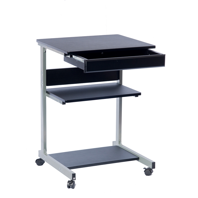 TECHNI MOBILI Modus Metal Computer Student Laptop Desk in Graphite