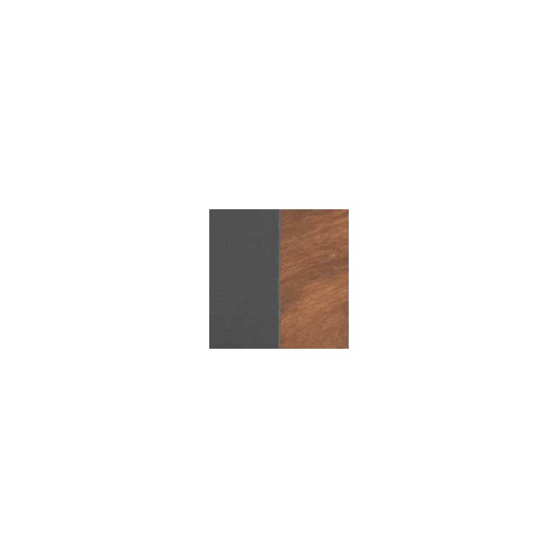 Techni Mobili Reversible Wooden L Shaped Computer Writing Desk in Walnut