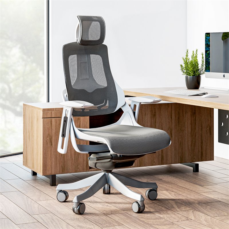 Techni Mobili Ergonomic Office Mesh Chair Black