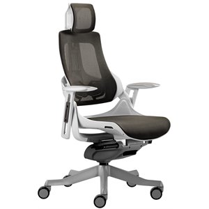 techni mobili lux ergonomic executive chair - grey