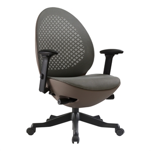 techni mobili deco lux executive office chair - taupe