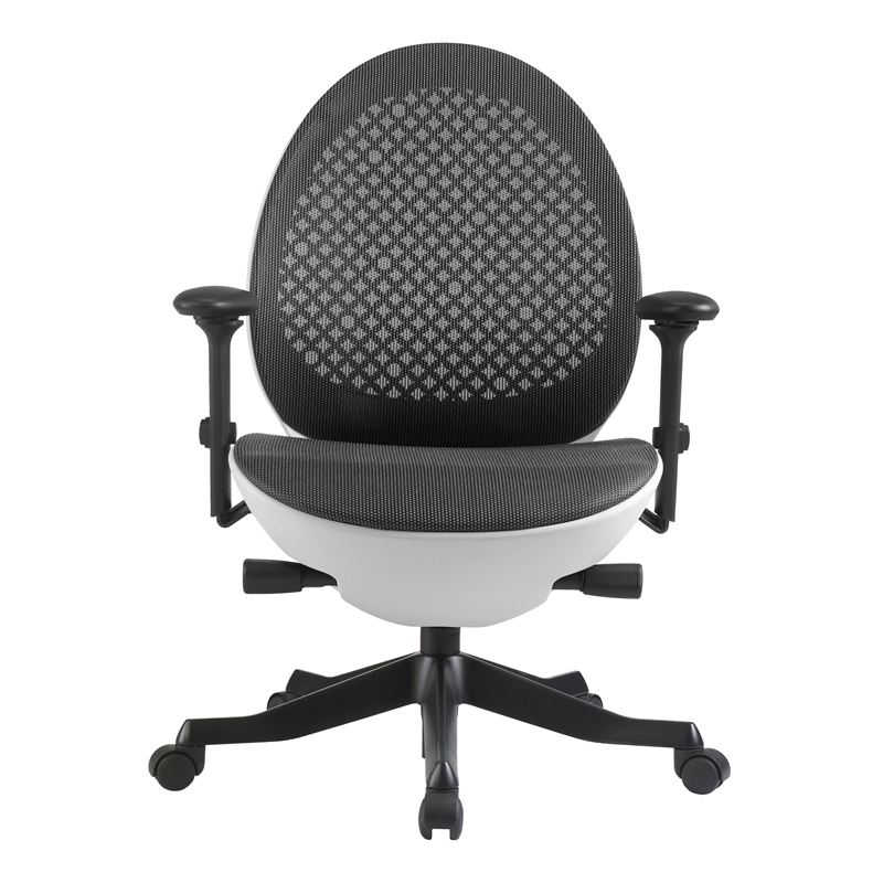 Techni Mobili Deco LUX Executive Office Chair - White