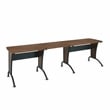 Techni Mobili Deluxe L-Shaped Desk with Inline Team Desk Option