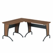 Techni Mobili Deluxe L-Shaped Desk with Inline Team Desk Option