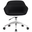 Techni Mobili Fabric Upholstered Office Swivel Chair in Black