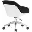 Techni Mobili Fabric Upholstered Office Swivel Chair in Black