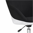 Techni Mobili Fabric Upholstered Office Swivel Chair in Black