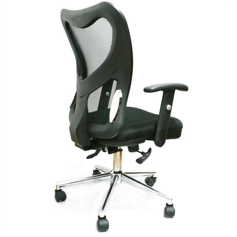 TECHNI MOBILI 0098M Mesh Office Chair in Black