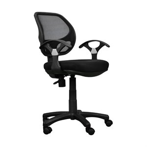 mesh office chair in black