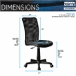 Techni Mobili Executive Mesh Fabric 34.5