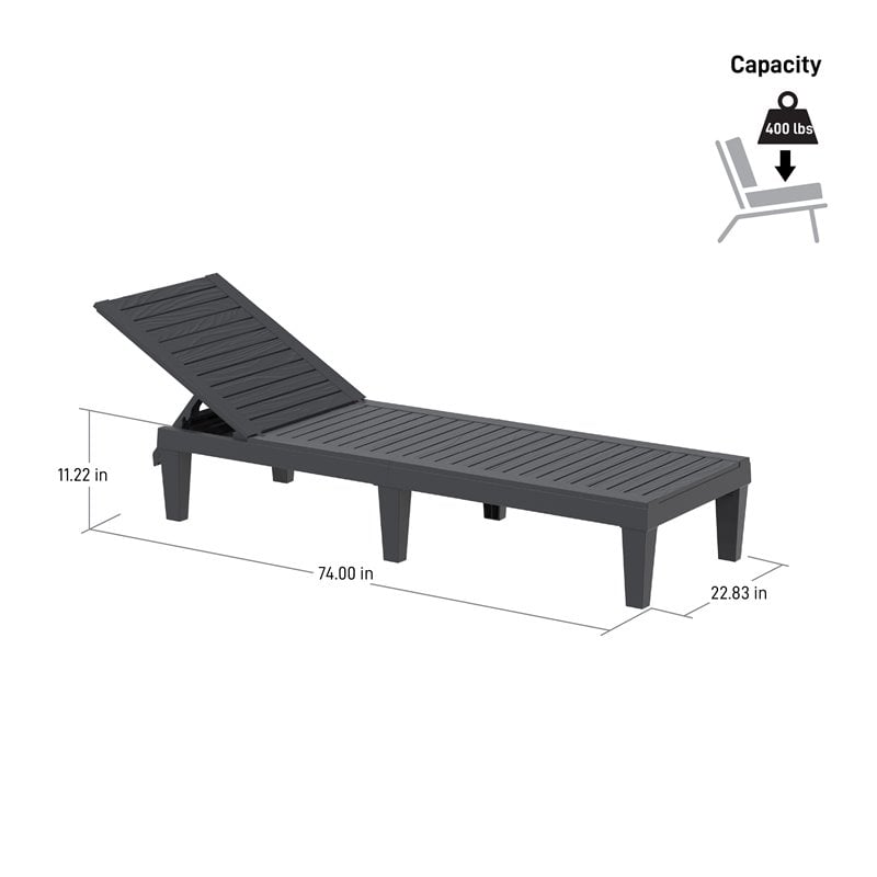 Polypropylene sun online lounger