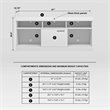 Techni Mobili Compressed Wood TV Stands for TVs up to 61