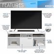 Techni Mobili Compressed Wood TV Stands for TVs up to 61