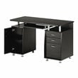 Techni Mobili Engineered Wood Computer Desk with Storage in Espresso