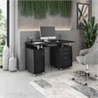 Techni Mobili Engineered Wood Computer Desk with Storage in Espresso