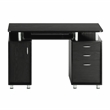Techni Mobili Engineered Wood Computer Desk with Storage in Espresso