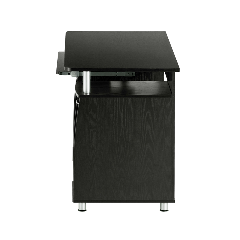 Techni Mobili Engineered Wood Computer Desk with Storage in Espresso