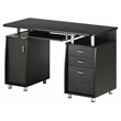 Techni Mobili Engineered Wood Computer Desk with Storage in Espresso