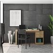 Techni Mobili Cassa Expandable Modern Wood Writing Desk in Pine Brown