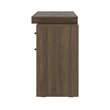 Techni Mobili Cassa Expandable Modern Wood Writing Desk in Walnut