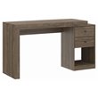 Techni Mobili Cassa Expandable Modern Wood Writing Desk in Walnut
