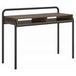 Techni Mobili Allure Modern Wood Workstation Desk with 2 Shelves in Walnut