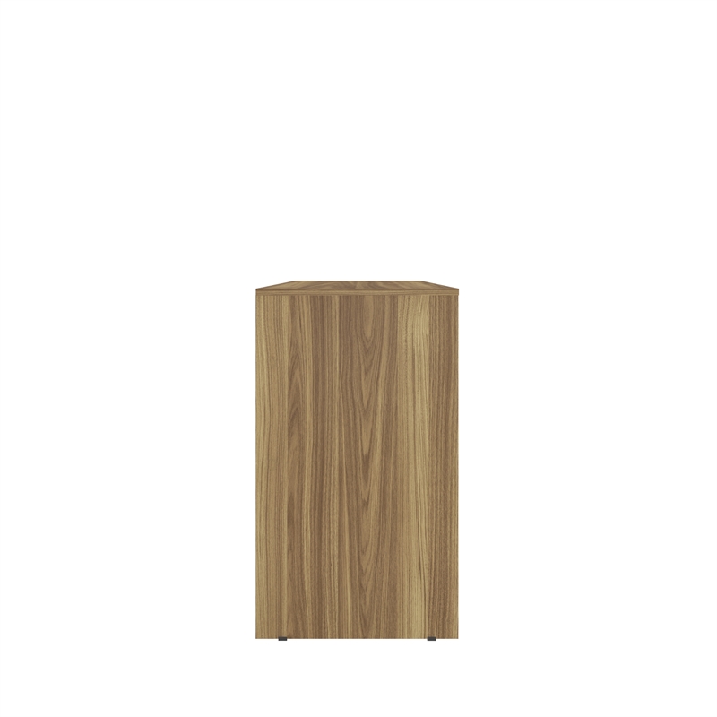 Techni Mobili Modern Engineered Wood Computer Desk with Storage in Walnut