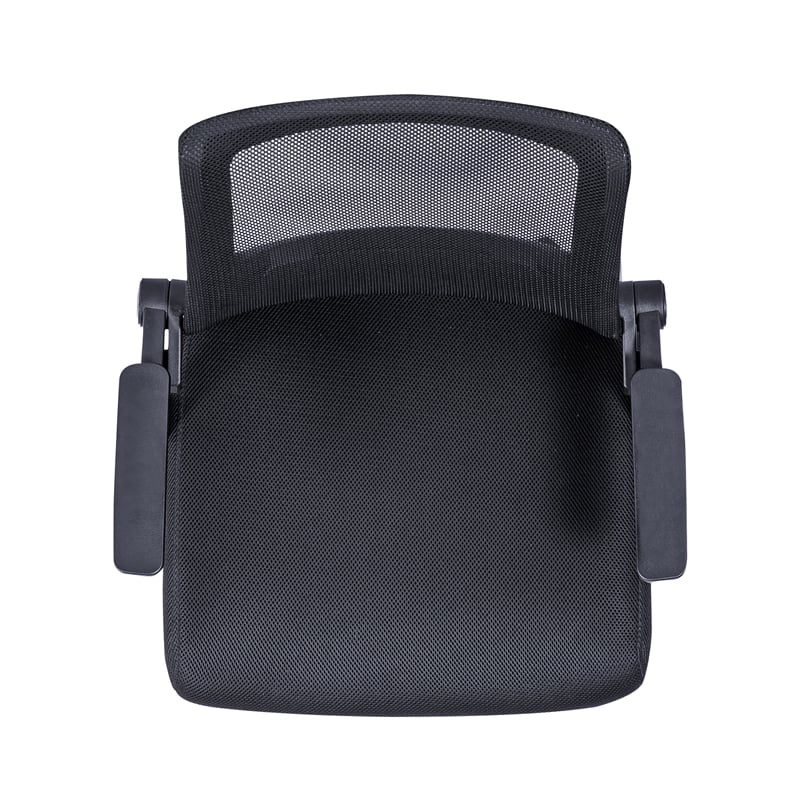 Techni Mobili Ergonomic Modern Plastic Mesh Office Chair in Black