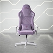 Techni Mobili Modern Sport Velvet Fabric Gaming Chair in Purple