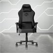 Techni Mobili Modern Velvet Fabric Gaming Chair w/ Height Adjustable in Black